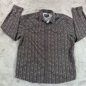 Gibson Trading Company XXL Mens Western Shirt Arrow Print Long Sleeve‎